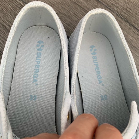 NWOT Superga velvet sneakers - Picture 6 of 8